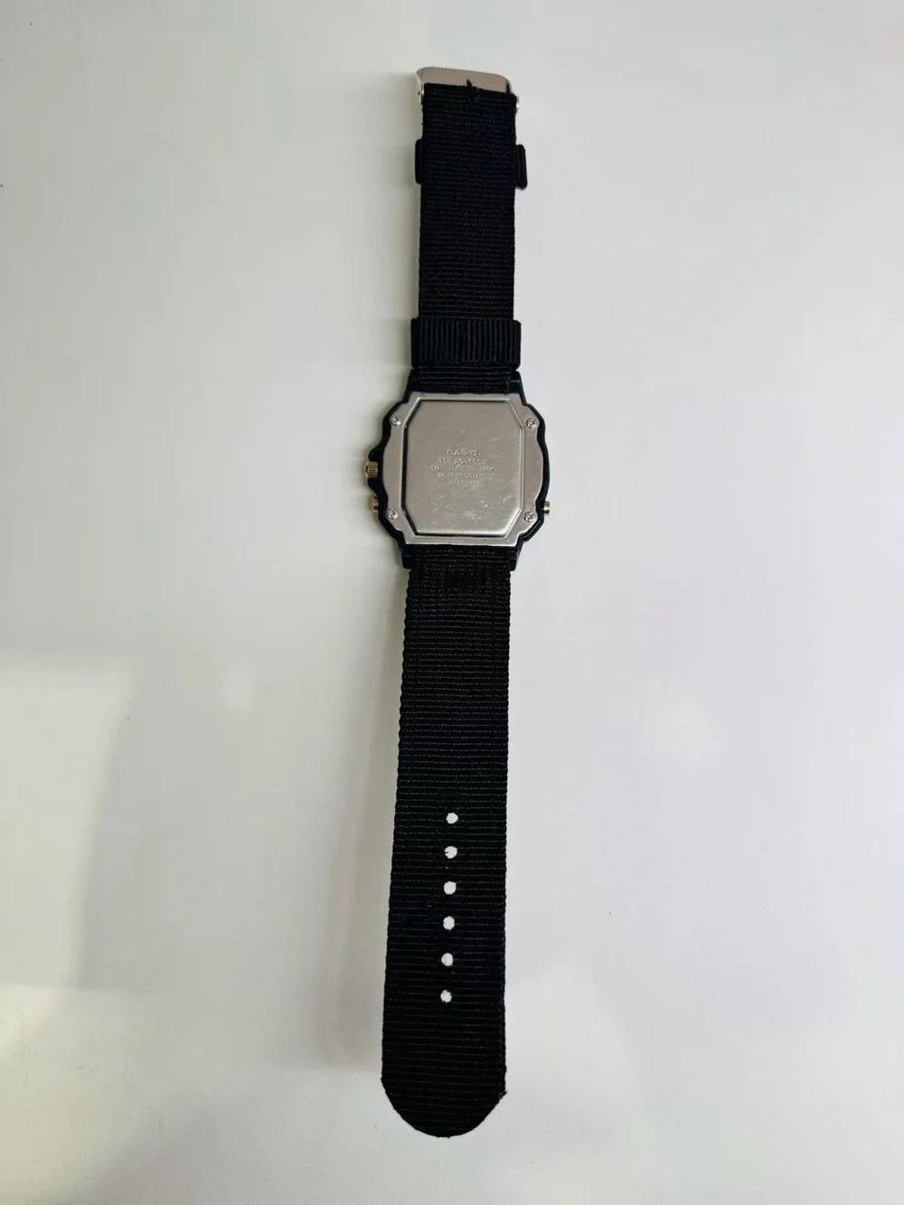 Vintage Casio Men’s Quartz Ana-Digi Watch Black Dial Alarm 40mm New Battery Runs
